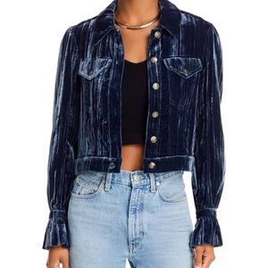 Cinq A Sept crushed velvet jacket